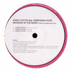 Dario D'Attis Feat. Sabrynaah Pope - Message In The Music - Digital Funk 1
