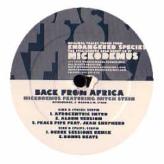 Nickodemus Feat. Mitch Stein - Back From Africa - Wonderwheel