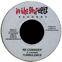 Turbulence - Re-Consider - In The Street Records