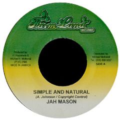 Jah Mason - Simple And Natural - Farm Land Records