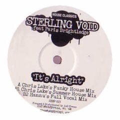 Sterling Void Feat Paris Brightledge - It's Alright - Simply Recordings