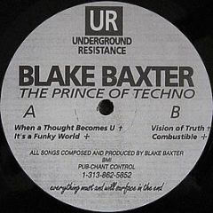Blake Baxter - The Prince Of Techno EP - UR