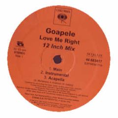 Goapele - Love Me Right - Columbia