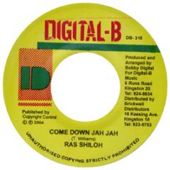 Ras Shiloh - Come Down Jah Jah - Digital B