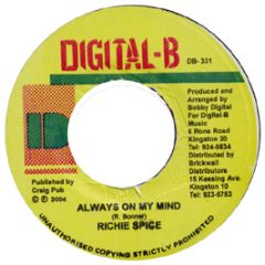 Richie Spice - Always On My Mind - Digital B