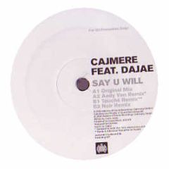 Cajmere Feat Dajae - Say U Will - Badabing
