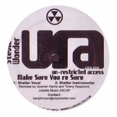 Stevie Wonder - Make Sure You'Re Sure (Remixes) - Un-Restricted Access
