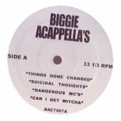 Biggie / Tupac  - Acappellas (Vol 1) - Bac 7507