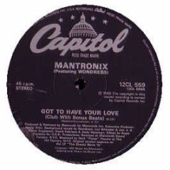 Mantronix - Got To Have Your Love - Capitol