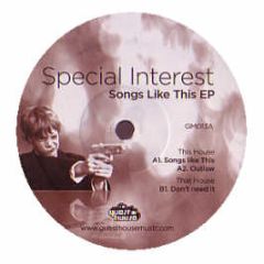 Special Interest - Songs Like This EP - Guest House 