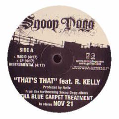 Snoop Dogg Feat. R Kelly - Thats That - Geffen