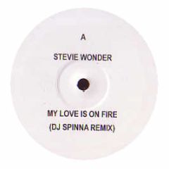 Stevie Wonder / Mariah Carey - My Love Is On Fire / Fly Like A Bird (Remixes) - Swmc 1