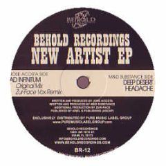 Various Artists - Behold New Artists EP - Behold