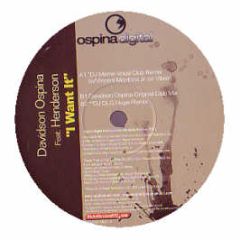 Davidson Ospina Feat. Henderson - I Want It - Ospina Digital