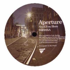 Aperture - Need You Here - Breakbeat Science