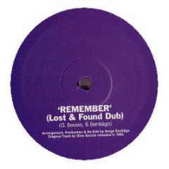 Gino Soccio - Remember / The Visitors (Serge Santiago Edits) - Arcobaleno Edit