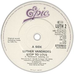 Luther Vandross - Stop To Love - Epic
