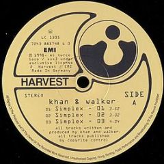 Khan & Walker - Simplex - Harvest