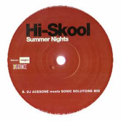 Hi Skool - Summer Nights - Blanco Y Negro