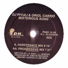 DJ Piyuli & Oriol Carrio - Misterious Song - Pn Records