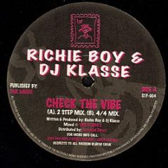 Richie Boy & DJ Klasse - Check The Vibe - Stamp Records