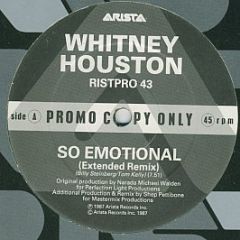 Whitney Houston - So Emotional - Arista