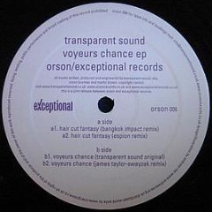 Transparent Sound - Voyeurs Chance EP - Orson Records