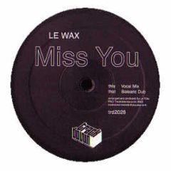 Le Wax  - Miss U - Trackdown Music