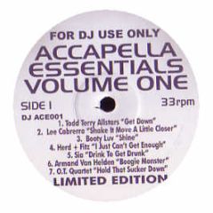 Various - Accapella Essentials Volume One - white