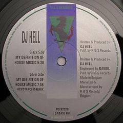 DJ Hell - My Definition Of House Music - R&S
