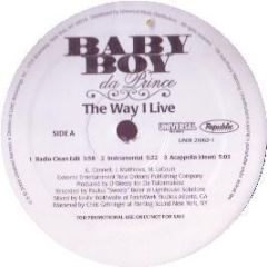 Baby Boy Da Prince - The Way I Live - Universal