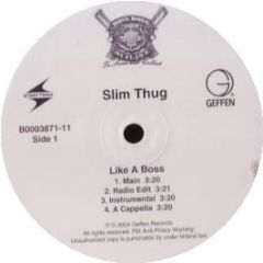 Slim Thug - Like A Boss - Geffen