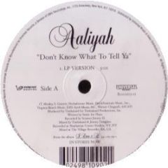 Aaliyah - Don't Know What To Tell Ya - Blackground