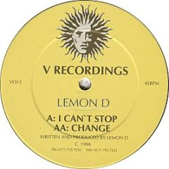 Lemon D - I Can't Stop - V Recordings