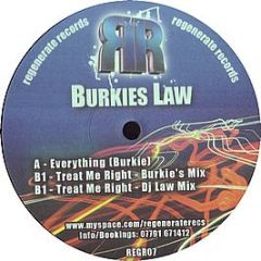 Deejay Burkie & DJ Law - Burkies Law EP - Regenerate Records