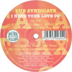 Dub Syndicate - I Need Your Love 1999 - Casa Trax