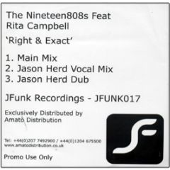 Nineteen 808S Ft Rita Campbell - Right & Exact - J Funk