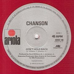 Chanson - Don't Hold Back (Red Vinyl) - Ariola