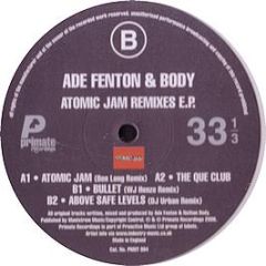Ade Fenton & Body - Atomic Jam Remixes EP (White Vinyl) - Primate