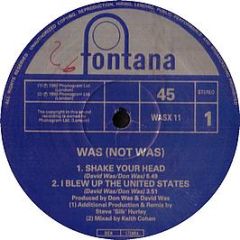 Was Not Was - Shake Your Head (Remix) - Fontana