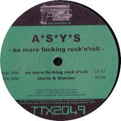 Asys - No More Fucking Rock 'N' Roll - Tracid Traxx