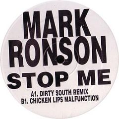 Mark Ronson  - Stop Me (Remixes) - White