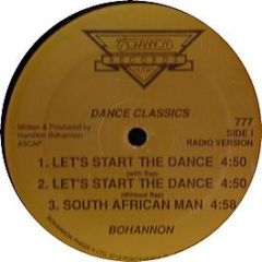 Bohannon - Let's Start The Dance - Bohannon Recs Re-Press