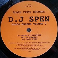 DJ Spen - Disco Dreams Vol2 - Black Vinyl