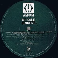 Mj Cole - Sincere - Am:Pm