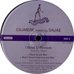 Cajmere - I Need You (Remixes) - Cajual