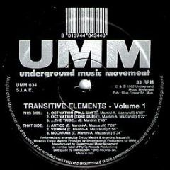 Transitive Elements - Volume 1 - UMM