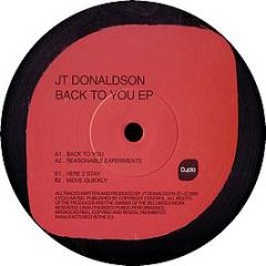 Jt Donaldson - Back To You EP - Cyclo