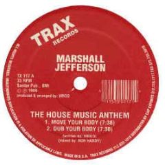 Marshall Jefferson - House Music Anthem - Trax