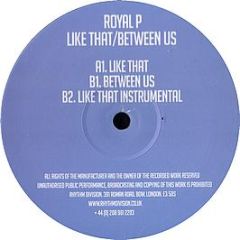 Royal P - Like That - Rhythm Division